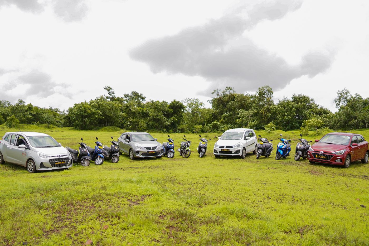 Scooters ready for you